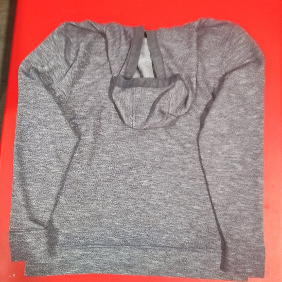 Burnside blue 1/4 button up hoodie with kangaroo pocket men's size M - Picture 4 of 7